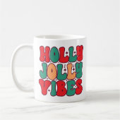 ホリービブすてきスレトログルーヴィークリスマスホリデー コーヒーマグカップ (左)