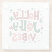 ホリービベスすてきクリスマスコースター ガラスコースター (裏面)