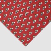 ホリーピクセルアートパターン付きクリスマスプリン 薄葉紙 (詳細)