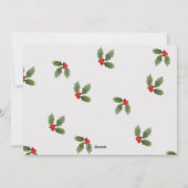 ホリーファミリーメリークリスマスカード シーズンカード (裏面)