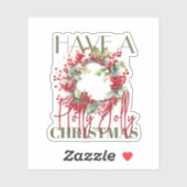 ホリーフェスティバルのすてきクリスマスリース シール (シート)