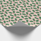 ホリーフェスティバルクリスマスラッピング紙 ラッピングペーパー (角)