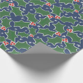 ホリーフェスティバルクリスマスラッピング紙 ラッピングペーパー (角)