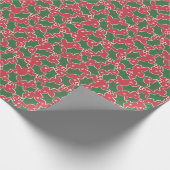 ホリーフェスティバルクリスマスラッピング紙 ラッピングペーパー (角)