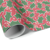 ホリーフェスティバルクリスマスラッピング紙 ラッピングペーパー (ロールコーナー)
