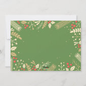 ホリーフォトフレームクリスマス シーズンカード (裏面)