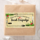 ホリーフォークスクリスマスフードホリデーベーキング ラベル (インサイチュ)