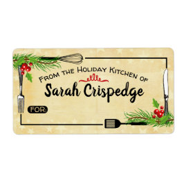 ホリーフォークスクリスマスフードホリデーベーキング ラベル