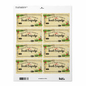 ホリーフォークスクリスマスフードホリデーベーキング ラベル (フルシート)