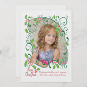 ホリーフレームフォトホリデーカード シーズンカード (正面/裏面)