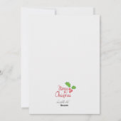 ホリーフレームフォトホリデーカード シーズンカード (裏面)