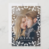 ホリーフレーム |ホリデーフォトカード シーズンカード (正面)