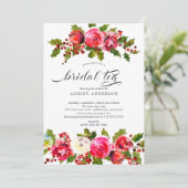ホリーフローラブライダルシャワーブライダルティー 招待状 (スタンド正面)