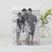 ホリーブランチクリスマスフォトカード1写真かわいい シーズンカード (スタンド正面)