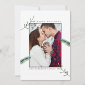 ホリーブランチ写真クリスマスカード シーズンカード (正面)