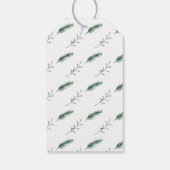 ホリーブランチ写真クリスマスホリデー ギフトタグ (裏面)