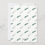 ホリーブランチ新生児フォトクリスマス誕生 シーズンカード (裏面)