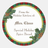 ホリープライドカスタム缶詰のホールデイキッチン ラウンドシール (正面)