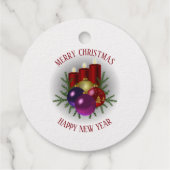 ホリーベリーとキャンドル フェイバータグ (裏面)