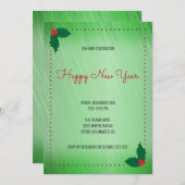 ホリーベリーとドット 招待状 (正面/裏面)