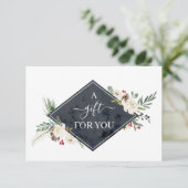 ホリーベリーとフローラブロッサムギフト証明書 (スタンド正面)