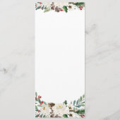 ホリーベリーとフローラ結婚のクリスマスディナー メニュー (裏面)