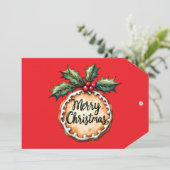 ホリーベリーとメリークリスマスクッキー カード (スタンド正面)