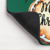 ホリーベリーとメリークリスマスクッキー マウスパッド (コーナー)