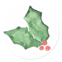 ホリーベリーと葉