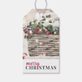 ホリーベリーのクリスマスギフトタグ ギフトタグ