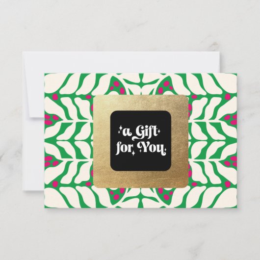 ホリーベリーのクリスマスプレゼント証明書 (正面)