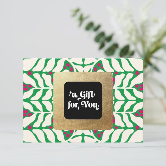 ホリーベリーのクリスマスプレゼント証明書 (スタンド正面)