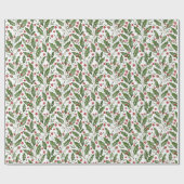 ホリーベリーのクリスマスプレゼント ラッピングペーパー (フラット)