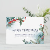 ホリーベリーのクリスマスミストレットの企業の挨拶 シーズンカード (スタンド正面)