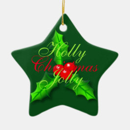 ホリーベリーのクリスマス セラミックオーナメント