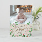 ホリーベリーのメリークリスマスフォト シーズンカード (スタンド正面)