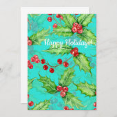 ホリーベリーの水色 (正面/裏面)