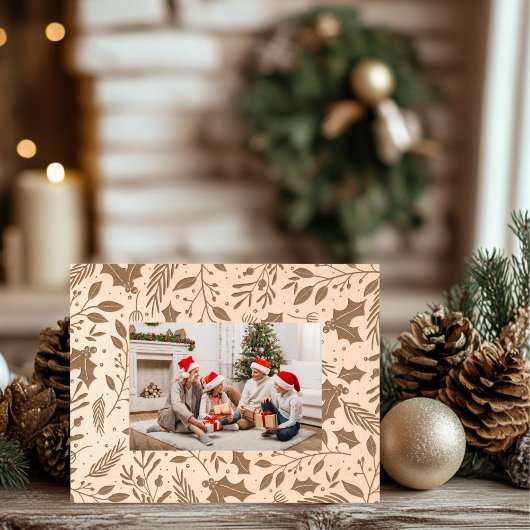 ホリーベリーウッド レーザー彫刻フレーム