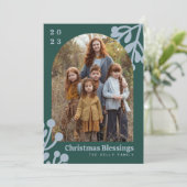 ホリーベリーエメラルドクリスマスフォトアーチ シーズンカード (スタンド正面)