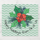 ホリーベリーオンシェブロン ビールラベル (シングルラベル)