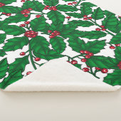 ホリーベリーオンホワイト シェルパブランケット (3/4)