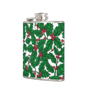 ホリーベリーオンホワイト フラスク (左)