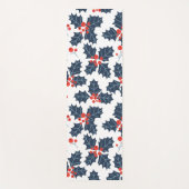 ホリーベリーオンホワイト ヨガマット (正面)