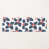 ホリーベリーオンホワイト ヨガマット (正面(横))