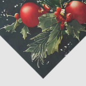 ホリーベリーオーナメントとパインデコップクラフトP 薄葉紙 (詳細)