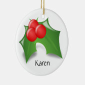 ホリーベリーオーナメント セラミックオーナメント (右)