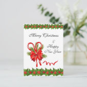 ホリーベリークリスマスアンドキャンディーキャン シーズンポストカード (スタンド正面)