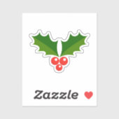 ホリーベリークリスマスステッカー シール (シート)