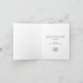 ホリーベリークリスマスツリーのグリーティ企業のング シーズンカード (内部)