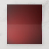 ホリーベリークリスマスパーティーパーソナライズされたグリーン プレイスカード (内部開封)